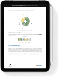 Mockup Tablet Certificaciones ambientales LEED, BREEAM,  VERDE y DGNB